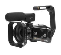 Garsent 4K Video Camera Camcorder, 56MP WiFi IR Night Vision Vlogging Camera for YouTube, 18X Digital Zoom Touch Screen Digital Camera Recorder with Microphone, Lens Hood, Remote