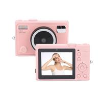Garsent 5K Digital Camera for Photography, 64MP Front and Rear Dual Cameras Vlogging Camera for YouTube Video with 2.8" IPS Touchscreen, Fill Light (Roseate)