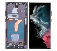Garsent 6.8 Inch AMOLED for S22 Ultra, LED LCD Display Touch Screen Digitizer Assembly S22 Ultra 5G SM S908U S908U1 G908A S908W, LCD Screen with Frame, Fingerprint, US Version