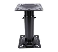 Garsent Adjustable Boat Seat Pedestal 11.7 to 17.7in Black Powder Coating Fixed Base Universal for Yacht Pontoon Marine Seat Pedestal Non Rotatable Durable Locking Handle