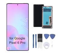 Garsent AMOLED Screen Replacement for Pixel 6 Pro, Touch Screen Digitizer Assembly with Frame for Pixel 6 Pro, Display Touch Screen Repair Kits, Tested Before Shipping