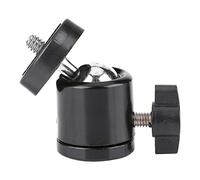 Garsent Ball Head for Tripod, Aluminium Alloy Small Ball Head with Black Oxidation Finish, Lightweight 75g Tripod for DSLR, Monopod and Lamp Holder