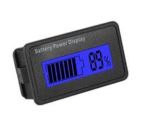 Garsent Battery Capacity Meter, 12-48V Universal LCD Digital Battery Capacity Indicator Battery Power Display Waterproof Battery Capacity Tester Voltmeter for Battery or Battery Device.(Blue)