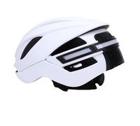 Garsent Bike Helmet, Smart Bluetooth Helmet with Cameras, Front and Rear 1080P HD Video Recorder, WiFi Smart Cycling Helmet with Rear Light Music Player Remote Control for Adults (White)