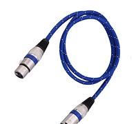 Garsent Blue XLR Male-to Female-plug Microphone Cable 3pine Balanced 1m-20 M for the Stage Sound (1m / 3.3ft)