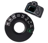 Garsent Camera Dial Replacement, Metal Dial Plate Interface Cap with Adhesive Tape, for 5D Mark III