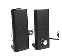 Garsent Computer Speakers, 2 in 1 PC Gaming Speakers for Computer Laptop Desktop Monitor, USB Plug and Play, with 3.5mm Sound Input, Volume Knob