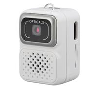Garsent Digital Camera, Keychain Camera, 1080P Full HD Portable Retro Digital, 100 Mins Battery Life, Supports OTG Transfer, Micro Video Camcorder for Travel Study Recording (White)