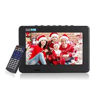 Garsent Digital TV, Portable TV with Freeview Built-In Rechargeable Battery, 16:9 Portable TFT-LED HD Digital Analog Color TV Television Player for Motorhome, Caravan, Car, Bedroom(7inch)