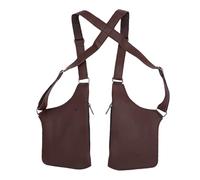 Garsent Double Shoulder Armpit Bag Anti Theft Underarm Wallet Security Pouch with Dual Pockets Adjustable Strap for Men Women Travel
