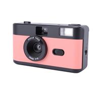 Garsent Film Camera, 35MM Reusable Film Camera, Flexible Focusing Options, Built in Flash, Easy to Use, Light Weight Retro Camera with 28MM F/8 Lens for Travel, Gift for Kids Adults (Black Roseate)