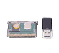 Garsent Game Universal Flash Card 2GB Maximum Storage For GBA Game Console, Easy Navigation Menu For SP, NDSL, For Enthusiasts (Black Transparent)