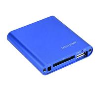 Garsent HDMI Media Player, Mini 1080p Full HD Digital HDMI Media Player Stereo Video HDMI/AV Output Media Player Support SD/MMC Cards, U Disk.(Blue)