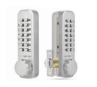 Garsent Keyless Door Lock with Mechanical Code Lock, Waterproof Retro Style 4 to 7 Password Lock Suitable, For Garage Hotel Office Studio Warehouse Beer