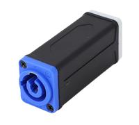 Garsent LED PowerCon AC Power Coupler Adapter, Panel Mount Straight Insert Connector, Blue White Dual Color Socket for Stage Light Speaker and Amplifier