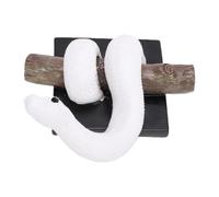 Garsent Lifelike Resin Python Snake Wall Sculpture, Weatherproof (White)