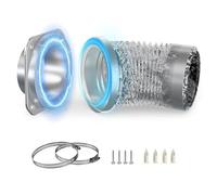 Garsent Magnetic Dryer Vent Coupling Connector Kit, Airtight Seal, Quick Connect and Easy to Clean, Includes a 2.6ft 4in Duct and Two Clamps