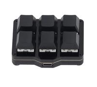 Garsent Mechanical Gaming Keyboard with Programmable Macro Support, One Handed 6 Key Hotkeys, Real Time Floating, One Click Start, USB Type C Wired, for Computers