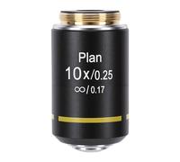 Garsent Microscope Lens, 20.2MM RMS Thread Biological Microscope Achromatic Objectives Lens, Optimized Brightness and Field of View, Eliminate Unwanted Reflections (10X)