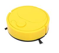 Garsent Mini Robot Vacuum Cleaner Automatic Avoidance, USB Charging Smart Sweeping Robot for Carpet, Wooden Flooring, 3 in 1 Low Noise Strong Suction Home Cleaner (Yellow)