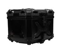 Garsent Motorcycle Top Case 45L Aluminum Alloy Universal Rear Trunk w/Anti Theft Lock, Arrow Storage Case Base for Motorbike Luggage Rack Storage Black