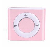 Garsent MP3 Player, Portable Music Player with HiFi Sound and Built in Speaker, Aluminum Alloy Body, Supports Multiple Audio Formats, 18H Playback, for Students and Kids (Rose Gold)