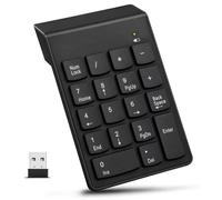 Garsent Numeric Keypad, 2.4G Wireless Ultra Slim Numeric Keypad 18 Keys With Mini USB Receiver with Auto Sleep Mode for Android, IOS, windowns98/95/NT/ME/2000/XP/Vista/7/8.