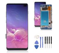 Garsent OLED Screen for S10 Plus, Screen Replacement with Frame Kit for S10+ SM G975F DS SM G975U G975W G975A, LCD Display Touch Screen Digitizer Assembly, 6.4 Inch