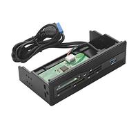 Garsent PC Front Panel Internal Card Reader, USB 3.0 Port M Dashboard Front Panel Support M2, SD, MS, XD, CF, TF card