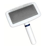Garsent Pet Grooming Brush - Ergonomic Lightweight Dog Slicker Brush, Stainless Steel Pins, Soft Gentle Glide for Dogs Cats, Durable Pin for Thick Long Fur (Large Size)
