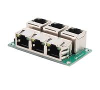 Garsent RJ45 Coupler, Keystone Jack Inline Coupler, 3 Sets of RJ45 Network Connector Coupler Module, Ethernet Adapter for Gigabit Network Devices, for Wall Plate, Patch Panel