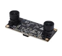 Garsent USB Stereo Camera, Dual Lens Camera Module 2MP 3D Webcam Wide Angle View Webcam USB2.0 Plug and Play for 3D Scanning, Object Detection, Support for AR0144 Sensor Chip