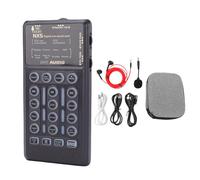 Garsent Voice Changer Set, Handheld Live Broadcast Voice Disguiser, Portable Sound Card Audio Changer, with 8 Sound Effects, Bluetooth, Cool Lights, for PC Phone Tablet