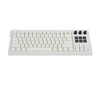 Garsent Wired Gaming Keyboard, Mechanical Keyboard, 75% 78 Keys Hot Swap Mechanical Keyboard with 6 LCD Programmable Keys, Red Switch RGB Backlit Keyboards for Gaming Office (White)