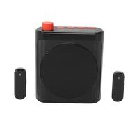 Garsent Wireless Voice Amplifier, 15W Portable Speaker with Bluetooth 5.4 and 2 Magnetic Lavalier Microphones, Smart Noise Reduction for Teachers Tour Guides Conferences (Black)