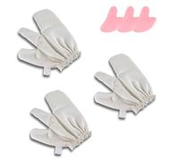 Garshana Gloves Raw Silk, Gloves Ayurvedic Massage, Garshana Gloves for The Lymphatic System, Spa Bath Scrubbing Dry Brushing Gloves for Women Men (3pc)