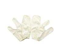 Garshana Gloves Raw Silk Massage Ayurvedic Massage, Raw Silk Garshana with Elastic Wrist Bands (2 Pcs)
