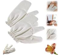 Garshana Gloves Raw Silk Massage Gloves, 100% Natural Raw Silk Fabric, for Ayurvedic Massage, Eliminate Cellulite, Boost Blood Circulation, Remove Dead Skin Cells and Relieve Stress (2PCS)