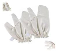 Garshana Gloves Raw Silk Massage Gloves, 2025 Upgraded Gloves with Elastic Wrist Bands, Massage Gloves for Exfoliating Skin (1Pair)