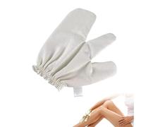 Garshana Gloves Raw Silk Massage Gloves Ayurvedic Massage, Dry Brushing Gloves for Body Exfoliation & Lymphatic Massage, Silk Gloves for Women & Men, Reusable and Gentle on Skin (1pc)
