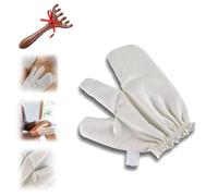 Garshana Gloves Raw Silk Massage Gloves Ayurvedic Massage, Pure Raw Silk Garshana Gloves for The Lymphatic System, Lymphatic Massage Dry Brushing Gloves for SPA (1 Piece)