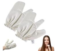 Garshana Gloves Raw Silk Massage Gloves for Ayurvedic Dry Brushing - Pure Silk Exfoliating Glove, Lymphatic Drainage & Detox, Body Scrub Skin Renewal Spa Kit