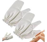 Garshana Gloves Raw Silk Massage Gloves, Garshana Gloves, Ayurvedic Dry Brushing, Raw Silk Body Massage Gloves for Exfoliating Skin, Raw Silk Ayurvedic Dry Brushing Massages Glove for Women