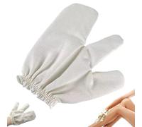 Garshana Gloves Raw Silk Massage Gloves, Garshana Gloves, Ayurvedic Dry Brushing, Raw Silk Body Massage Gloves for Exfoliating Skin, Raw Silk Ayurvedic Dry Brushing Massages Glove for Women