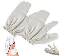 Garshana Gloves Silk Massage Gloves, Deep Cleansing Exfoliatings Glove for Body Shower, for Ayurvedic Massage for Cellulite, Non Slip Scrubber Mitt (2PCS)
