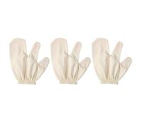 Garshana Raw Silk Exfoliating Gloves for Body, Ayurvedic Dry Brushing Massage Gloves, Natural Lymphatic Drainage Body Scrub Gloves for Glowing Smooth Skin