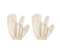 Garshana Raw Silk Exfoliating Gloves for Body, Ayurvedic Dry Brushing Massage Gloves, Natural Lymphatic Drainage Body Scrub Gloves for Glowing Smooth Skin
