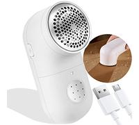 Garstor Fabric Shaver, Electric Lint Remover, USB Rechargeable Wool Defuzzer, Cordless Sweater Shaver, Debobbler for Clothes (2.0 Pro,White)