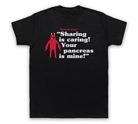 Garten Banban Sharing is Caring Your Pancreas is Mine Mens T-Shirt, Black, Medium