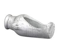 gartendekoparadies.de Amphora as a plant bowl, planter made of cast stone, H. 23 cm, 5 liters, 12 kg, gray, frost-proof for outdoor use